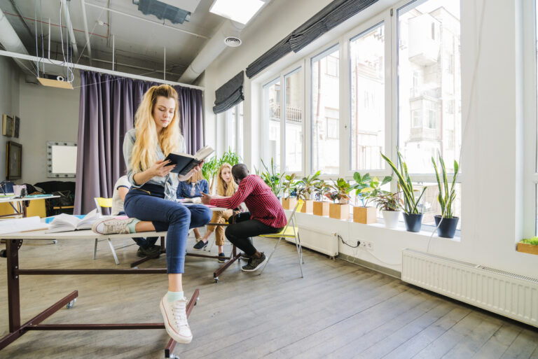 Flexible learning spaces reflecting emerging trends in science education.