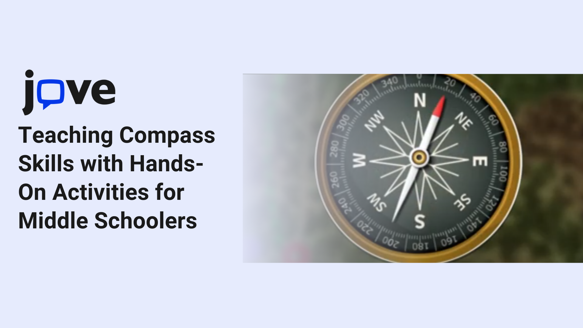 Middle school students practicing compass skills outdoors